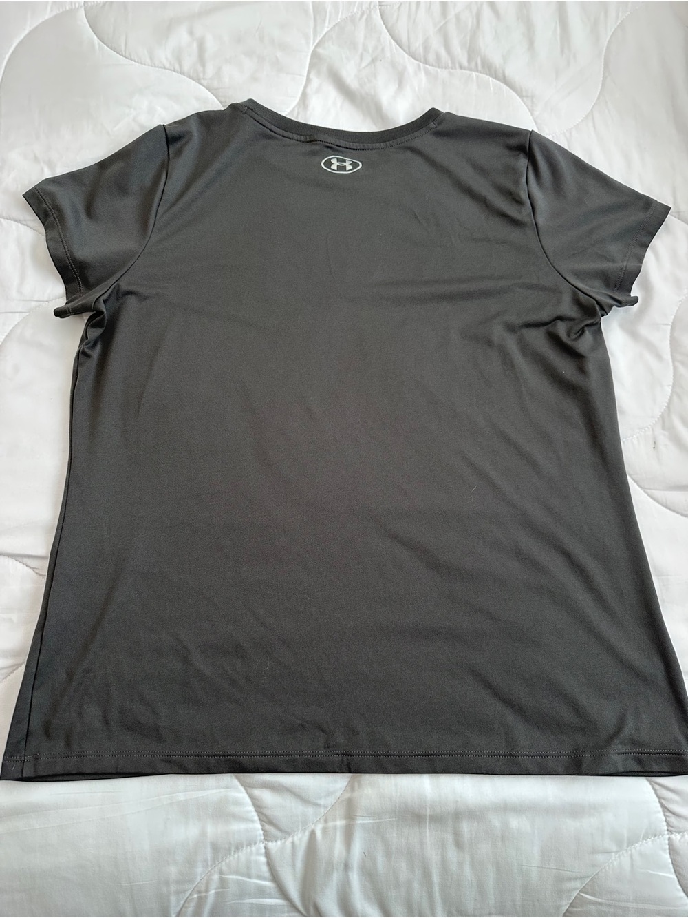Under Armour Black Tee with Neon Yellow-Green Logo - Picture 2 of 5